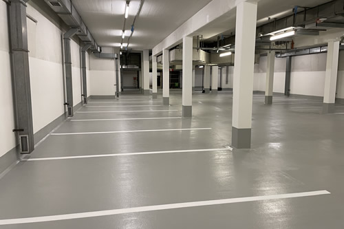 Marburg, Parkhaus und Tiefgarage Polizeidirektion
